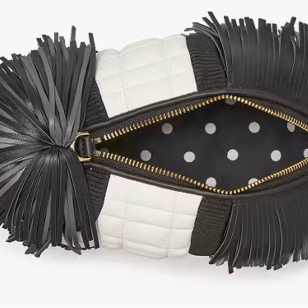 Kate Spade Shaggy Fringed 3d Dog Crossbody. NWT and dust bag. - Picture 5 of 8
